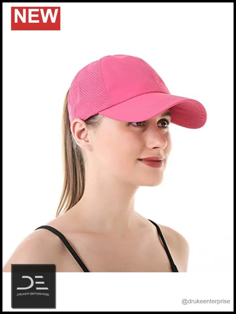 Criss Cross Ponytail Baseball Cap Mesh Trucker Hat Quick Drying Outdoor